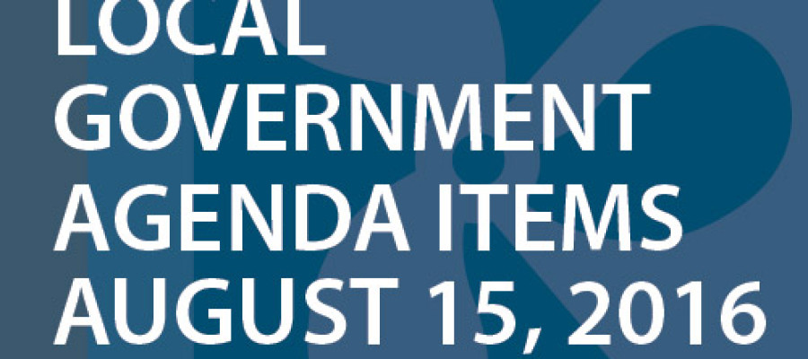 SWFMIA local government agenda items for the week of August 15, 2016