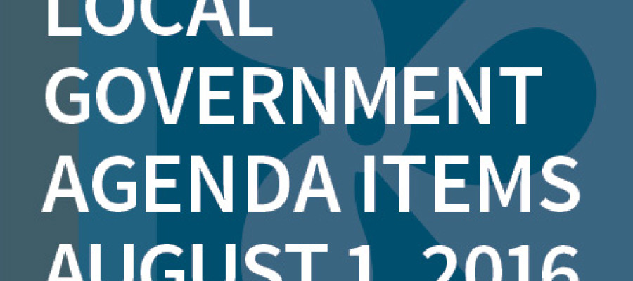 SWFMIA local government agenda items for the week of August 1, 2016