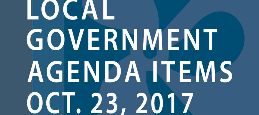SWFMIA local government agenda items for the week of October 23, 2017