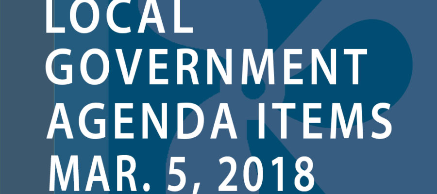 SWFMIA local government agenda items for the week of March 5, 2018