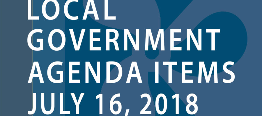 SWFMIA local government agenda items for the week of July 16, 2018