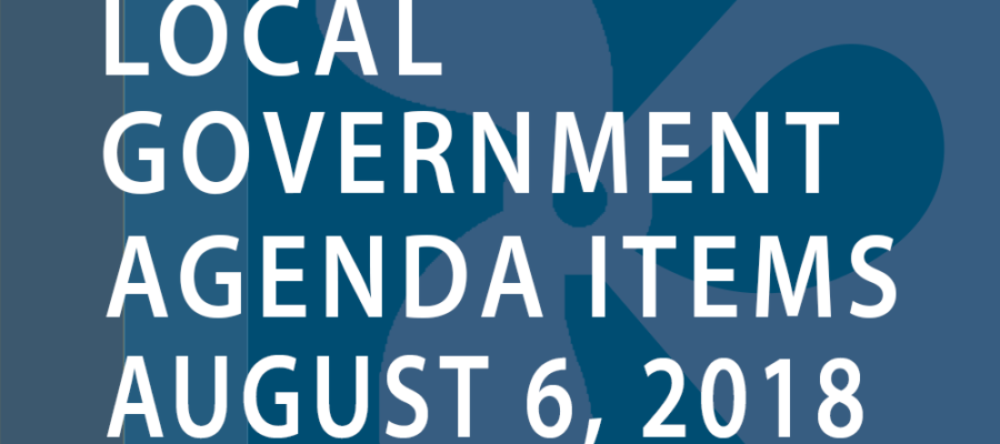 SWFMIA local government agenda items for the week of August 6, 2018