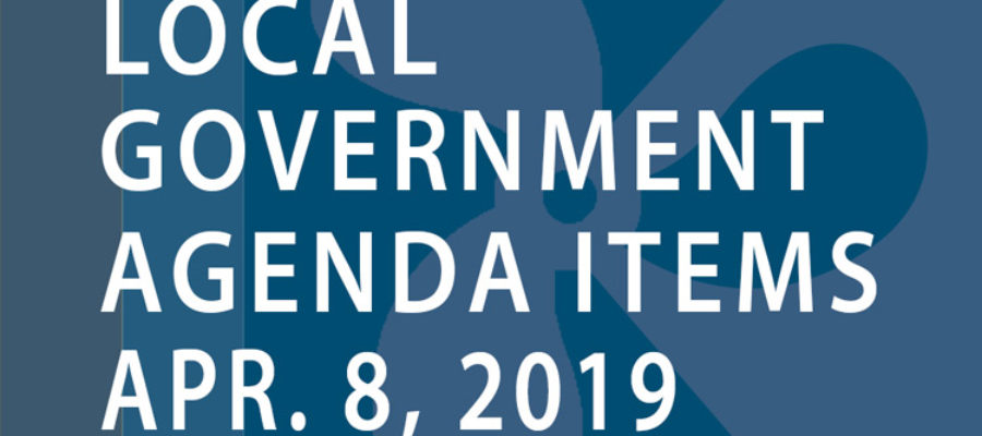SWFMIA local government agenda items for the week of April 8, 2019