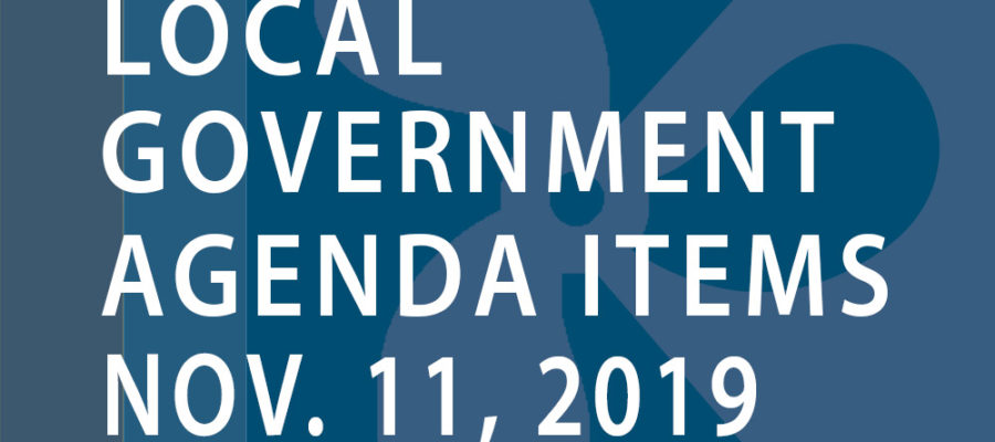 SWFMIA local government agenda items for the week of November 11, 2019