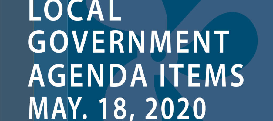 SWFMIA local government agenda items for the week of May 18, 2020