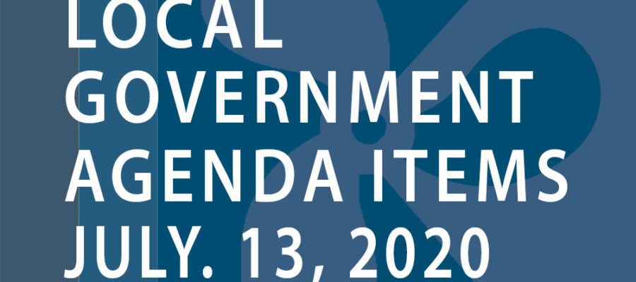 MIA local government agenda items for the week of July 13, 2020